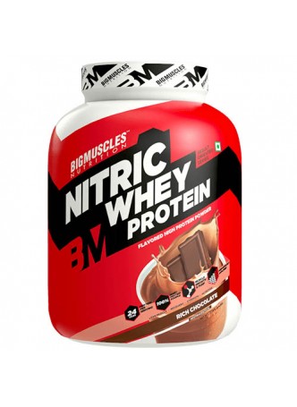 Big Muscle 100% Nitric Whey Protein 4.4 lbs